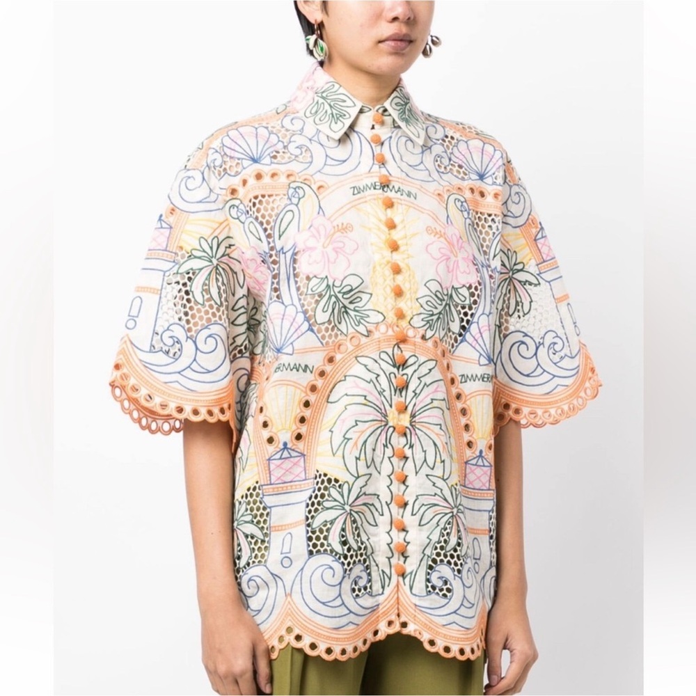 Zimmermann Pastel Floral Blouse